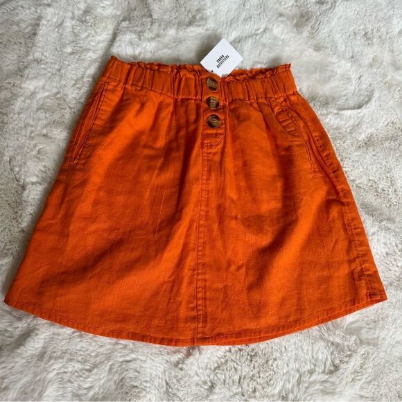 NWT UO urban outfitters size extra small, bright orange skirt - Picture 1 of 5